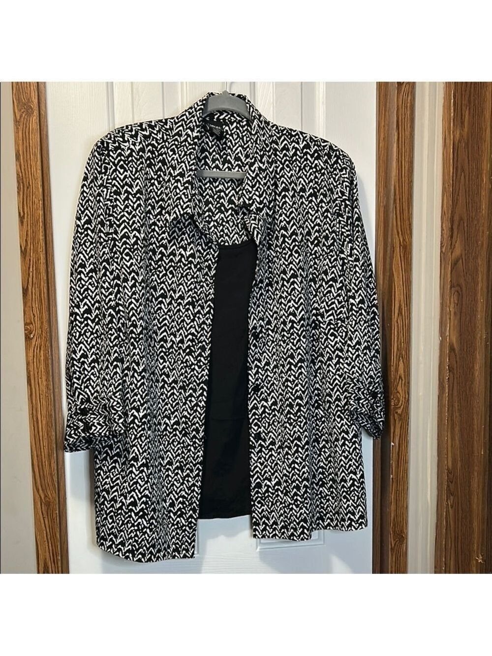 George Monochrome Patterned Women's Blouse